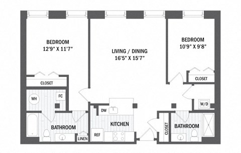 Floor plan at Jack Flats by Windsor, Massachusetts, 02176